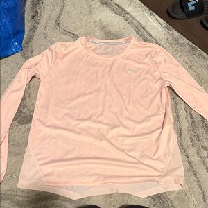 Nike Light Pink Long Sleeve Top